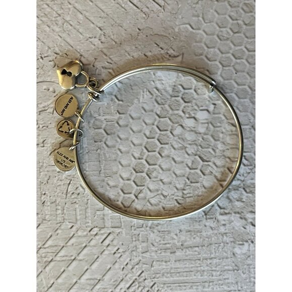 Alex and Ani Silver Heart Locket Bracelet - Picture 6 of 7
